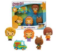 Get Trend Scooby Doo Figuras Decorativas, Juguetes Niños, Set de 5 Piezas | Shaggy, Daphne, Velma, Scooby y Furgoneta Mystery Machine, Mini Figuras Coleccionables para Jugar y Exponer