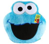 Get Trend Sesame Street Cookie Monster Cojin Decorativo 3D Suave, Cojines para Sofá y Cama, Almohada Peluche Aesthetic para Niños Adultos (Azul Cookie Monster, L31.5 x W31)