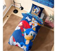 Get Trend Sonic The Hedgehog Juego de Cama Individual con Funda Nórdica Infantil Reversible 135x200cm y Funda de Almohada, Accesorios Habitacion (Azul Sonic, Individual)
