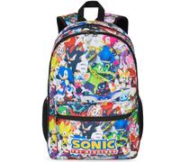 Get Trend Sonic The Hedgehog Mochila Niño, 46 x 32 x 16 cm, Grande Mochila Escolar y Viaje, Tirantes Acolchados, Ajustable y Ligera para Colegio y Ocio, Regalo Gamer (Multi Sonic)