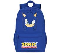 Get Trend Sonic The Hedgehog Mochila Niño, 46 x 32 x 16 cm, Grande Mochila Escolar y Viaje, Tirantes Acolchados, Ajustable y Ligera para Colegio y Ocio, Regalo Gamer (Azul Sonic)