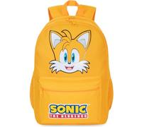 Get Trend Sonic The Hedgehog Mochila Niño, 46 x 32 x 16 cm, Grande Mochila Escolar y Viaje, Tirantes Acolchados, Ajustable y Ligera para Colegio y Ocio, Regalo Gamer (Amarillo Tails)