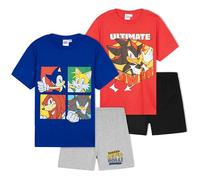 Get Trend Sonic The Hedgehog Pijamas Niños Conjunto Niño Verano Suave Shadow Pijama Corto Ropa de Dormir 2 Pack Ideas Regalo (9-10 Años, Multi Sonic 2 Pack)
