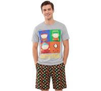 Get Trend South Park Pijama Hombre Verano XS-3XL, Conjunto Camiseta y Pantalón Corto Hombre y Adolescente Cómodo, Regalo Divertido (M, Multi South Park)
