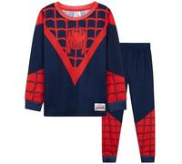 Get Trend Spidey Pijamas Niños, Conjunto Niño Invierno Cálido 2 Piezas, Ropa de Dormir Infantil Suave, Ideas de Regalos (5-6 Años, Negro/Rojo Spidey)