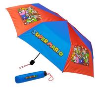 Get Trend Super Mario Paraguas Plegable Niña Niño Mujer Hombre Paraguas para el Sol o Lluvia Antiviento Compacto Ligero para Viaje (Multi Super Mario)