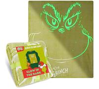 Get Trend The Grinch Manta Que Brilla en la Oscuridad 130x150cm para Niños y Adultos, Ideal para Cama o Sofá, Diseño Decorativo, Regalo Original Invierno (Verde Grinch)