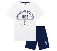 Get Trend Tottenham Hotspur F.C. Pijama Corto Niño y Adolescente Chico Conjunto de Pijamas Futbol Verano Ropa Niño Regalos Niños (13-14 Años, Azul Marino Spurs)