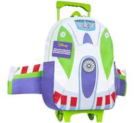 Get Trend Toy Story Buzz Lightyear Mochila con Ruedas con Diseño 2-en-1, Trolley Escolar o Viajes con Alas Extendibles, Regalo para Niños (Multi Buzz Lightyear)
