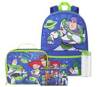 Get Trend Toy Story Grande Mochila Infantil 4 Piezas, 46 cm Mochila Escolar, Botella Agua 500ml, Estuche Escolar y Lonchera Niño Aislante (Azul Toy Story)