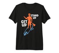 Get Up Stand Up Loves Tabla de Remo Stand Up Paddle Boarding Camiseta Premium