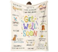 Get Well Gifts - Manta curativa para mujeres y hombres, manta curativa, para el cuidado del cáncer de mama, manta curativa inspiradora para amigos, hermanas, compañeros de trabajo (130 x 180 cm)