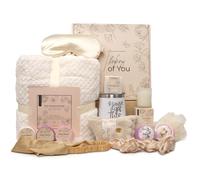 Get Well Soon Gifts for Women Care Package Gift Feel Better Basket Warm After Surgery Recovery Encouragement Gift Thinking of You Box with Blanket Cof