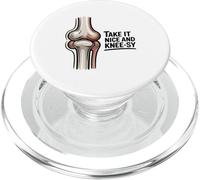 Get Well Soon Knee Take It Nice and Knee SY Funny Recovery PopSockets PopGrip para MagSafe