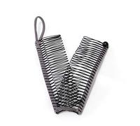 GETAGOTA - Pinza ajustable para el pelo de plátano para mujer, accesorio elástico para coleta, doble peine, agarre grueso y rizado, herramienta para hacer peinado, pinza clásica para niñas y mujeres