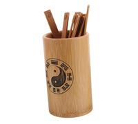 GETAJGHSD 1 Juego Herramienta Hexagrama i Ching Cubo De Adivinación De Bambú Palos De Adivinación Cubo De Juego De Adivinación Accesorios del Juego De Adivinación Marrón Claro Madera