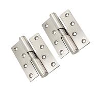GETAJGHSD 1 par de Puerta Automática para Inodoro Elevador y Cierre Automático Diseño Práctico y Elegante para Muebles y Puertas de Habitación Instalación Color Plateado