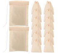 GETAJGHSD 100 Bolsitas de Té de Papel Beige Cordón para Café y Té sin Sabor Mejor Filtración