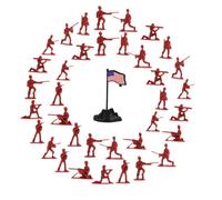 GETAJGHSD 100 Piezas de Personas Miniatura Figuras de Soldados Miniatura Militares Sin Olor y Seguros