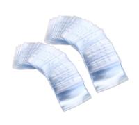 GETAJGHSD 100 unidades fundas impermeables para tarjetas de identificación, portatarjetas horizontales transparentes de plástico, tamaño 10x7.3 cm para oficina y eventos