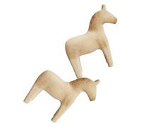 GETAJGHSD 2 Adornos De Caballo De Madera Vintage Sin Terminar, Caballo Tallado, Artesanía Infantil, Caballo De Madera, Artesanía, Centro De Mesa, Caballo De Madera De Color, Modelo De
