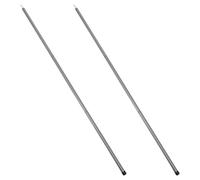GETAJGHSD 2 Juegos de Postes de Extensión para Toldo de 2,1m, Varillas de Hierro Plata, 8 Secciones por Set, Accesorios Resistentes para Tiendas de Campaña y Camping al Aire Libre