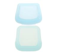 GETAJGHSD 2 Pastilleros y Tamaño Portátil Transparentes Reutilizables de Silicona Diseño Abierto, Cierre Hermético Pack de 2 Unidades para para Medicinas