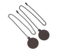 GETAJGHSD 2 piezas Cadena de Tirón de Luz Colgante de Metal Juego para Ventilador de Techo y Lámpara de Techo Diseño Chic y Práctico para Decoración