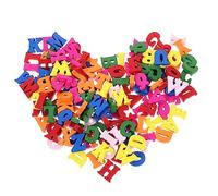 GETAJGHSD 200piezas Adornos De Letras Para Manualidades Rodajas De Madera Adornos Decorativos Del Alfabeto De Madera Letras De Para Hacer Tú Mismo Del Alfabeto De Para Pared Uso Decoración