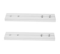 GETAJGHSD 2piezas Conectores De Riel De Cortina Unión De Riel Antiguos Conector De Extensión para Ventana Material Aluminio