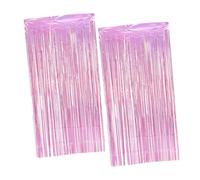 GETAJGHSD 2piezas Cortina De Borlas Brillante para Decoración De Fiesta Telón De Fondo Metálico para Bodas y Celebraciones Cortina De Tinsel Pastel Fácil Instalación y Remoción