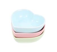 GETAJGHSD 3 cuencos de cerámica para hámster, recipientes de comida para mascotas, colores pastel, no se derraman, accesorios para mascotas para ardillas y hámsteres