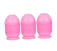 GETAJGHSD 3 Vasos de Plástico Rosa para Teñir el Cabello, Taza Mezcladora Fácil de Usar para Barbería y Diy, Batidor de Tintes para Color de Tinte Profesional