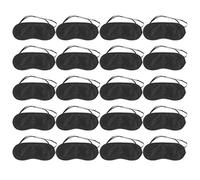 GETAJGHSD 35 Desechables Ojos para Dormir, Antifaz Portátil de Poliéster Negro Que Bloquea Toda la Luz, Adecuado para Dormir y Juegos de Team Building