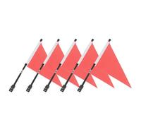 GETAJGHSD 5 Juegos de Banderines para Manillar de Bicicleta Accesorios Infantiles Resistentes al Viento y Agua Banderas Publicitarias para Bicicletas Color Brillante y Duradero Fácil