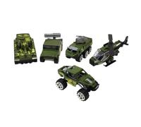 GETAJGHSD 5 Piezas Conjunto de Vehículos Miniatura de Aleación para de Coches de Juguete Incluye Camión de Tanque Off Road y Juguetes Divertidos