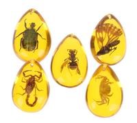 GETAJGHSD 5piezas Amuletos Artísticos Colgantes De para Collar Decoración De Muestras Resina