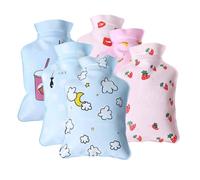 GETAJGHSD 6 Bolsas de Agua Caliente Pequeñas Diseño de Dibujos Animados, Calentador de Manos Mini Portátil de Pvc, (,), Adecuado para Alivio de Dolores y Uso en Invierno