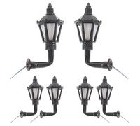 GETAJGHSD 6 Piezas Lámparas Miniatura de Pared Luz Cálida para Maquetas y Casas de Muñecas Accesorio Decorativo 3v para Ambientes Interiores