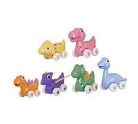 GETAJGHSD 6piezas De Scooter Dinosaurio Retráctil Juguete De Coche Deslizante Coche De Juguete para Dinosaurios para Coleccionar y Jugar Interiores