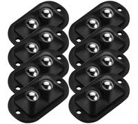 GETAJGHSD 8 Ruedas Giratorias de Plástico y Acero Inoxidable para Adhesivas Cajas de Almacenamiento, Mini Ruedas Larga Duración para Contenedores