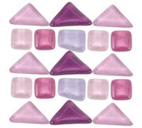 GETAJGHSD Azulejos de Vidrio para Manualidades en Mosaico, Set Versátil Formas Triangulares y Cuadradas, Diseño Elegante y Fácil de Aprender para Proyectos Creativos Color Color Aleatorio