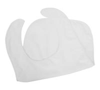 GETAJGHSD Babero para Adultos Mayores de Algodón Blanco, Resistente a Manchas y Ajustable Adapta al Rostro, Adecuado para Uso Hogar y Lavado Fácil