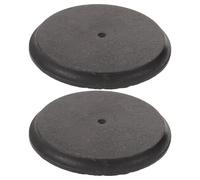 GETAJGHSD Base Peso para Botes de Basura Exterior 12X12X0,5 CM Estabilizador Redondo Compatible Contenedores Públicos y Domésticos, Peso Antivuelco Resistente al Viento, Pack de 2