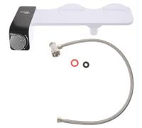 GETAJGHSD Bidé Acoplable para Inodoro Autolimpiante Doble Boquilla, Plástico Blanco, Diseño Simple y Superficie Suave, Seguro y Fiable para Uso en Sanitarios Wc
