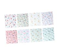 GETAJGHSD Bonitos Patrones Estampados 8 Piezas para Patchwork y Bricolaje de Tela de Algodón Ecológica, Adecuado para Manualidades