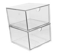 GETAJGHSD Caja De Almacenamiento Para Cosméticos 2 Unidades Porta Toallas Organizador Para El Cuidado Del Cabello Almacenamiento De Maquillaje Transparente Con Cajón Porta Pañuelos