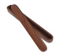 GETAJGHSD Caja de Madera para Palillos Portátil con Tapa Organizador de Utensilios Resistente y Ligero Almacenamiento Limpio y Práctico para Camping y Viajes Caja Nogal Negro