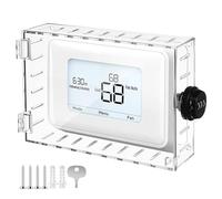 GETAJGHSD Caja de Seguridad para Termostato de Pared Tapa de Bloqueo Transparente de Acrílico, Cubierta Protectora Resistente para Oficina y Varios Ambientes