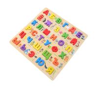 GETAJGHSD Cartas Rusas Tablero de Manos Juguetes del Alfabeto para Juguete Educativo para Juguete de cumpleaños para Tablero de Juguete de Aprendizaje del Alfabeto Madera